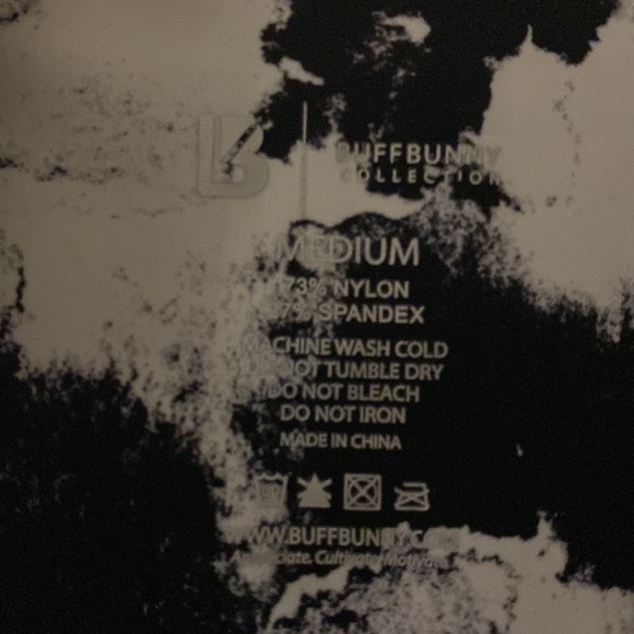 BUFFBUNNY DEFY LEGGINGS black rose M - Picture 7 of 7